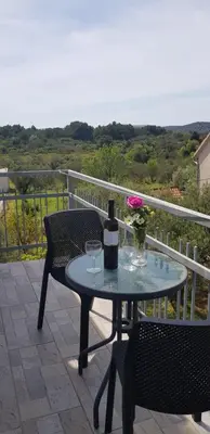 Balkon ili terasa u objektu Apartments Zafranović