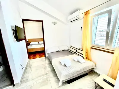 Krevet ili kreveti u jedinici u objektu Seaview apartment 2+2