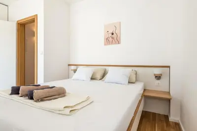 Krevet ili kreveti u jedinici u objektu Holiday house Mareta - outdoor swimming pool, 4 bedrooms, WIFI