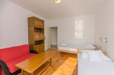 Krevet ili kreveti u jedinici u objektu Apartment Slobodan by the sea