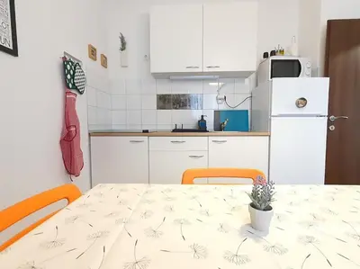 Kuhinja ili čajna kuhinja u objektu Apartments by the sea Rogoznica - 20158