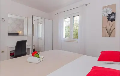 Krevet ili kreveti u jedinici u objektu Nice Home In Razanj With Kitchen