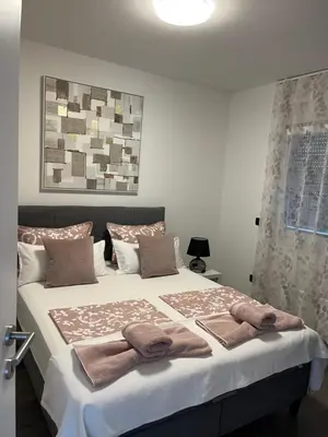 Krevet ili kreveti u jedinici u objektu Apartment Leona
