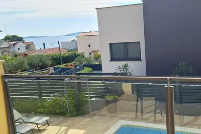 Balkon ili terasa u objektu Family-friendly apartments with swimming pool Brodarica, Sibenik - 20248
