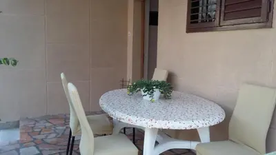 Tlocrt objekta Apartment in Vodice with terrace, air conditioning, W-LAN, washing machine 3671-6