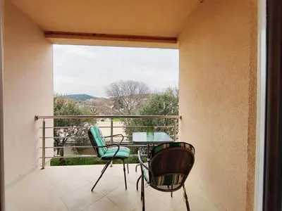 Balkon ili terasa u objektu Airy Apt in Tisno - Murter, Beach - 3 Min Walk, 2 bedrooms, 2 bathrooms, 70m2 with terrace, mooring included