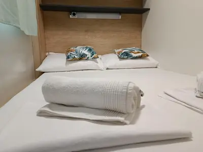 Krevet ili kreveti u jedinici u objektu SAK Mobile Home Pirovac