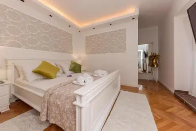 Krevet ili kreveti u jedinici u objektu Apartments Beauty