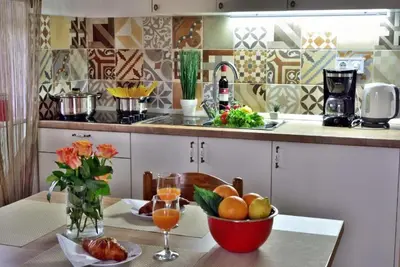 Kuhinja ili čajna kuhinja u objektu Apartments Beauty