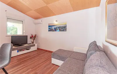 TV i/ili zabavni centar u objektu Lovely Apartment In Razanj