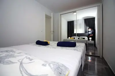 Krevet ili kreveti u jedinici u objektu Apartments Ane 1 Tisno