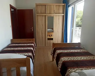 Krevet ili kreveti u jedinici u objektu Charming Beach Apartments, Brodarica, Šibenik City