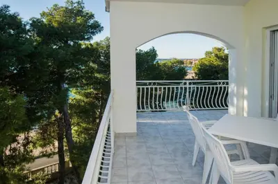 Balkon ili terasa u objektu Charming Beach Apartments, Brodarica, Šibenik City