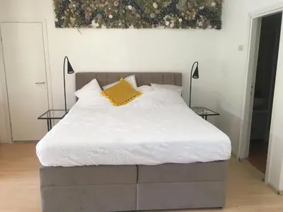 Krevet ili kreveti u jedinici u objektu Apartment by the sea Žirje with private heated hydromassage pool