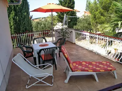 Balkon ili terasa u objektu Apartments by the sea Brodarica, Sibenik - 20762