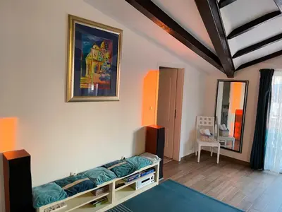 Krevet ili kreveti u jedinici u objektu Apartment Barone Šibenik - city view & free parking