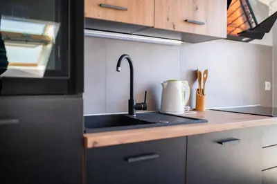 Kuhinja ili čajna kuhinja u objektu Eagle view Apartment Tisno