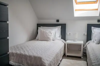 Krevet ili kreveti u jedinici u objektu Eagle view Apartment Tisno