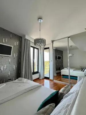 Krevet ili kreveti u jedinici u objektu Luxury Laurus Penthouse with awesome sea view