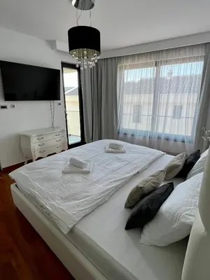 Krevet ili kreveti u jedinici u objektu Luxury Laurus Penthouse with awesome sea view