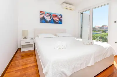 Krevet ili kreveti u jedinici u objektu Apartment Belle Vue