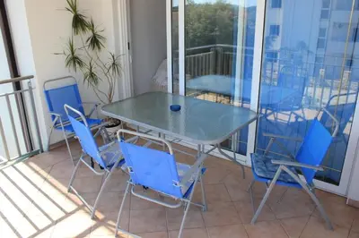 Balkon ili terasa u objektu Apartment in Rogoznica with sea view, balcony, air conditioning, WiFi 5148-1
