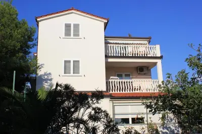 Balkon ili terasa u objektu Apartment in Rogoznica with sea view, balcony, air conditioning, WiFi 5148-4