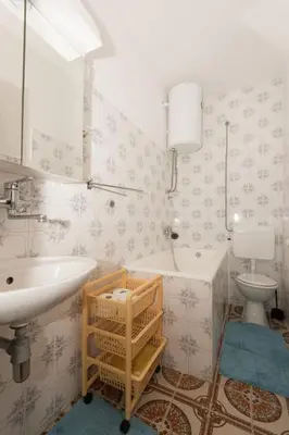 Kupaonica u objektu Apartment in Stupin Celine with sea view, balcony, air conditioning, WiFi 5149-1
