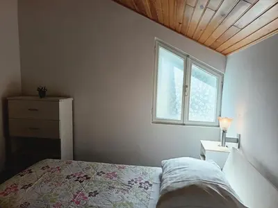 Krevet ili kreveti u jedinici u objektu Apartment in Primosten with sea view, terrace, air conditioning, WiFi 5155-2