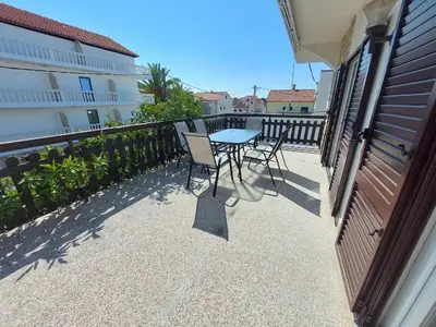 Balkon ili terasa u objektu Breza beach apartments