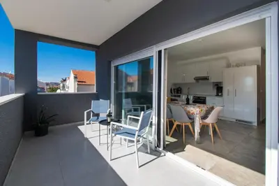 Balkon ili terasa u objektu Apartman Benmi