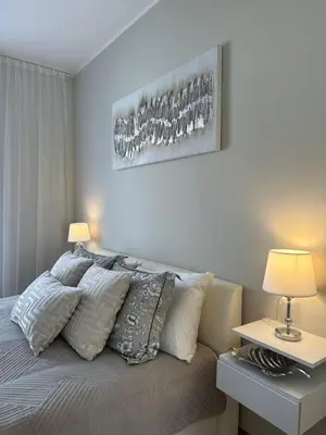 Krevet ili kreveti u jedinici u objektu Luxury Old Town Apartment with Sea View