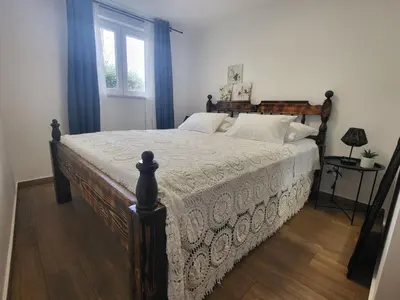 Krevet ili kreveti u jedinici u objektu Krapanj Seafront Stone House
