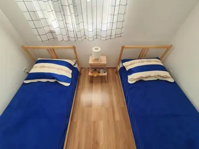 Krevet ili kreveti u jedinici u objektu Apartment in Rogoznica with terrace, air conditioning, WiFi 5170-1