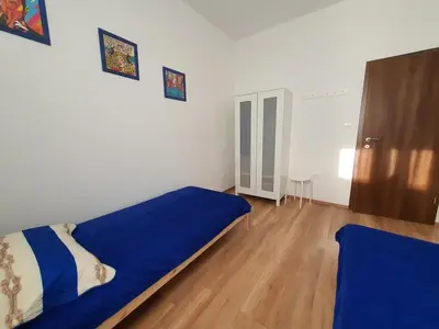 Krevet ili kreveti u jedinici u objektu Apartment in Rogoznica with terrace, air conditioning, WiFi 5170-1
