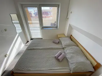 Krevet ili kreveti u jedinici u objektu Comfortable Apartment in Vodice / 53 m² / Stunning ViewB