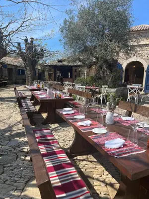 Restoran ili neka druga zalogajnica u objektu Apartment Dream in Sibenik with private garden